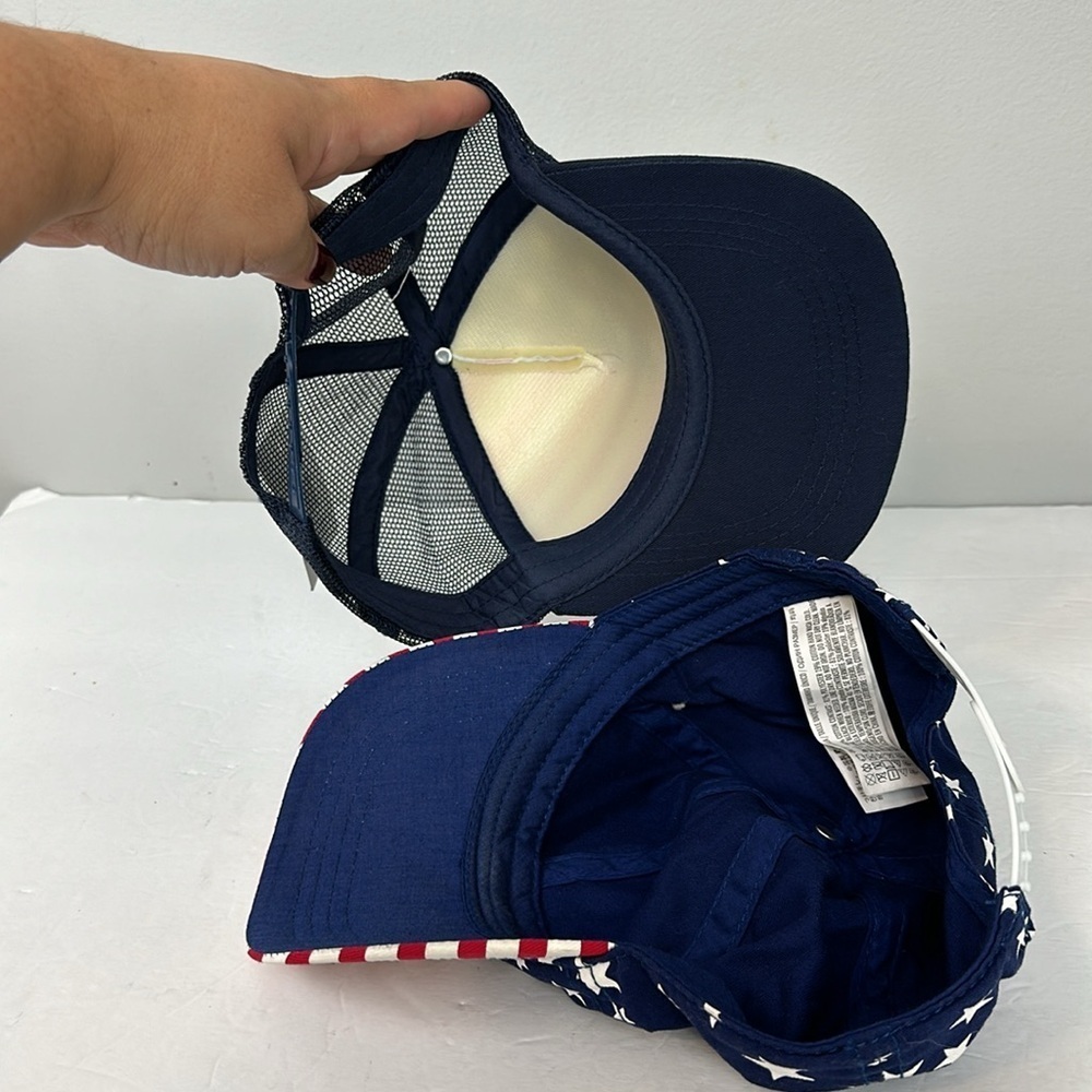 New American Flag Hats Set of 2 - Picture 4 of 6